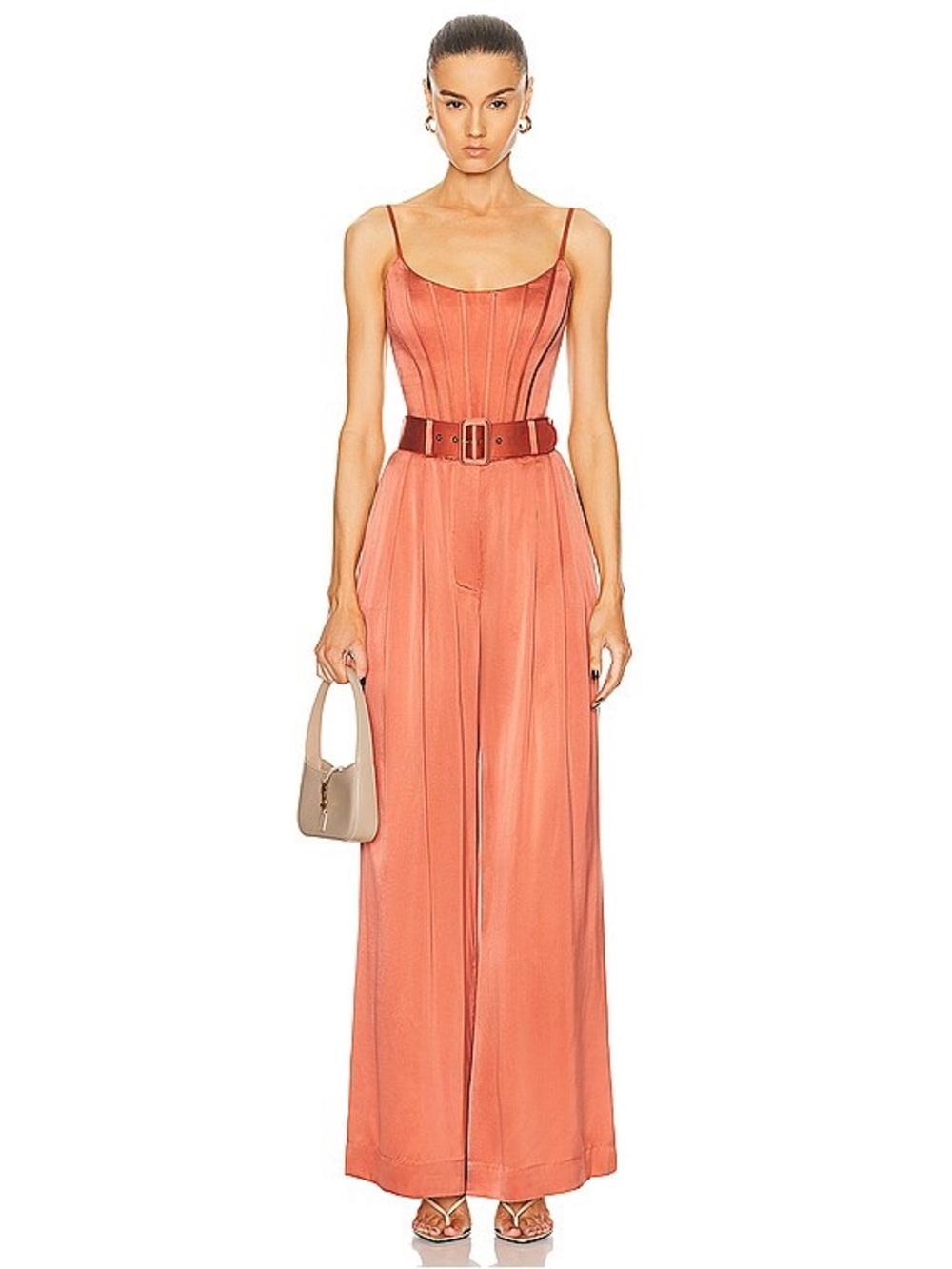 Zimmermann Guava Silk Corset & Pant